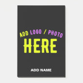 STIJLVOOL MODERN AANPASBAAR ZWART GECERTIFICEERD M POST-IT® NOTES (Voorkant)