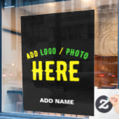 STIJLVOOL MODERN AANPASBAAR ZWART GECERTIFICEERD M RAAMSTICKER (Cafe Raam)