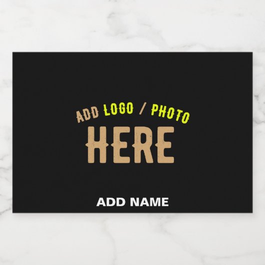 STIJLVOOL MODERN AANPASBAAR ZWART GECERTIFICEERD M VOEDSELCONTAINER ETIKET (Enkel label)