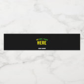 STIJLVOOL MODERN AANPASBAAR ZWART GECERTIFICEERD M WATERFLES ETIKET (Enkel label)