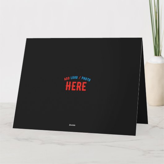 STIJLVOOL MODERN AANPASBAAR ZWART GECONTROLEERD GE BEDANKKAART (Achterkant)