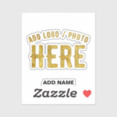 STIJLVOOL MODERN AANPASBARE HELDERE GEVERIFIEERDE  STICKER (Vel)