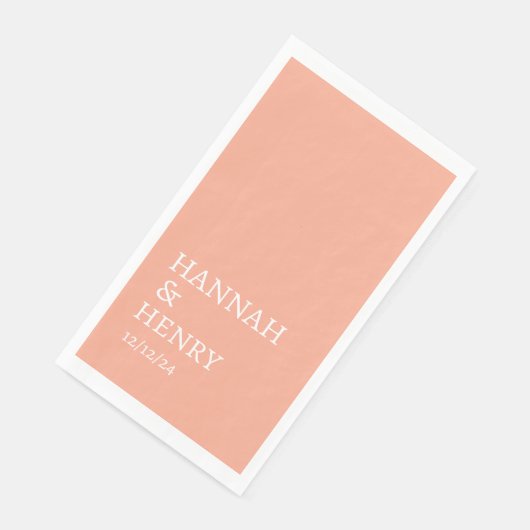 STIJLVOOL MODERN MINIMALISTISCH SCRIPT PERZIK TROU SERVET (Hoek)