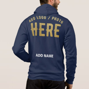 STIJLVOOL MODERN NAVYBLAUW GEVERIFIEERD MERK HOODIE