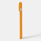 STIJLVOOLDE MODERNE AANGEPASTE NAAM ORANJE KLEUR iPhone HOESJE (Linkerkant)