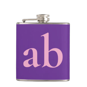 STIJLVOOLDE MODERNE Aangepaste NAAM PURPER ROZE HU Heupfles