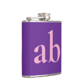 STIJLVOOLDE MODERNE Aangepaste NAAM PURPER ROZE HU Heupfles (Rechts)