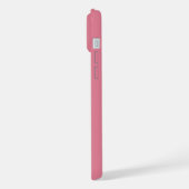 STIJLVOOLDE MODERNE AANGEPASTE NAAM ROZE KLEUR iPhone HOESJE (Linkerkant)