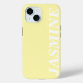 STIJLVOOLDE MODERNE AANPASBARE NAAM EENKLEURIGE CR Case-Mate iPhone CASE (Achterkant)