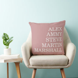STIJLVOOLDE MODERNE ELEGANTE AANGEPASTE NAAM STOF KUSSEN