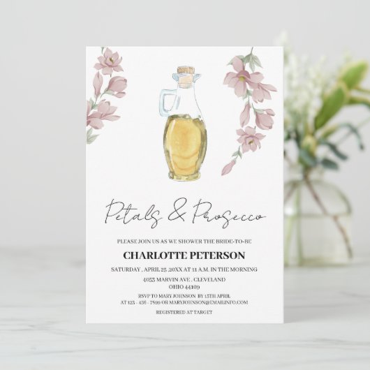  stijlvoorbeelden en Prosecco-Vrijgezellenfeest Kaart (Staand voorkant)