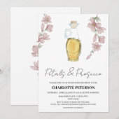 stijlvoorbeelden en Prosecco-Vrijgezellenfeest Kaart (Voorkant / Achterkant)