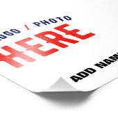 STIJLVOUDIG MODERN AANPASBAAR WIT GECERTIFICEERD M FOTO AFDRUK (Hoek)