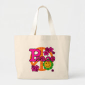Stijlvrede van 60 s grote tote bag (Voorkant)