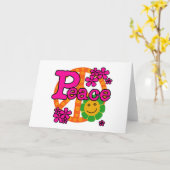 Stijlvrede van 60 s kaart (Gele Bloem)