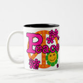 Stijlvrede van 60 s tweekleurige koffiemok (Links)