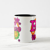 Stijlvrede van 60 s tweekleurige koffiemok (Center)