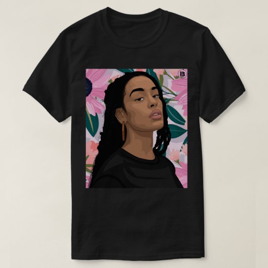 Stijlzanger van 80 s Honest Singer R&B Portrai T-shirt (Design voorkant)
