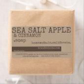 stijlzeep Verpakking bijtende lettertype Etiket (Insitu)