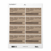 stijlzeep Verpakking bijtende lettertype Etiket (Full Sheet)