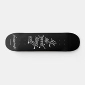 Stijlzwart laat de Good Times Roll Groomsman Persoonlijk Skateboard (Horizontaal)