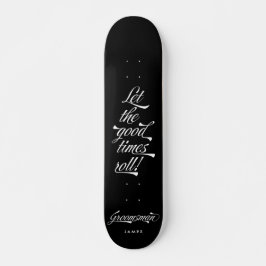 Stijlzwart laat de Good Times Roll Groomsman Persoonlijk Skateboard