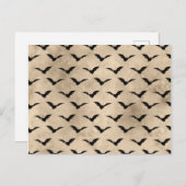  stijlzwarte vlekken halloween briefkaart (Voorkant / Achterkant)