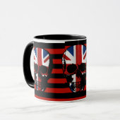 stijve schedel met geunde hendel mok (Voorkant links)