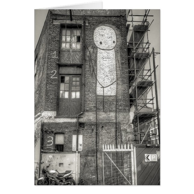 Stik Man Graffiti, Shoreditch London (Voorkant)