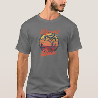 Stikende tas - Funny Retro  Bass Vist T-shirt