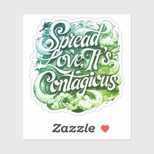 Stiker verspreidde liefde sticker (Vel)