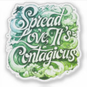 Stiker verspreidde liefde sticker (Voorkant)