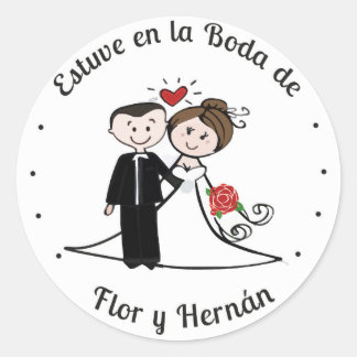 Stikers Boda Ronde Sticker