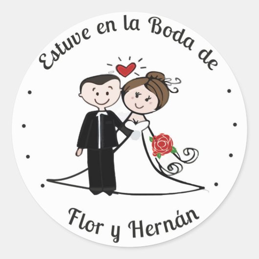 Stikers Boda Ronde Sticker (Voorkant)