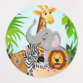 stikers safari labels (Design 1)