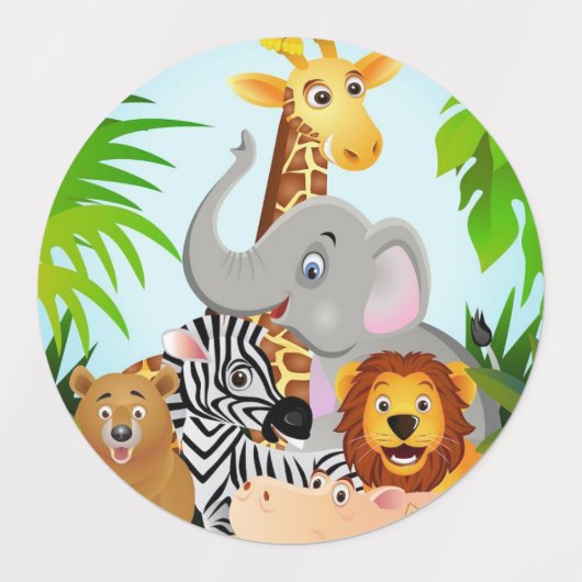 stikers safari labels (Design 1)