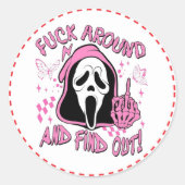 Stikers schreeuwen ronde sticker (Voorkant)