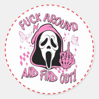 Stikers schreeuwen ronde sticker