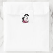 Stikers Vierkante Sticker (Tas)