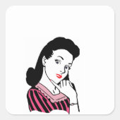 Stikers Vierkante Sticker (Voorkant)