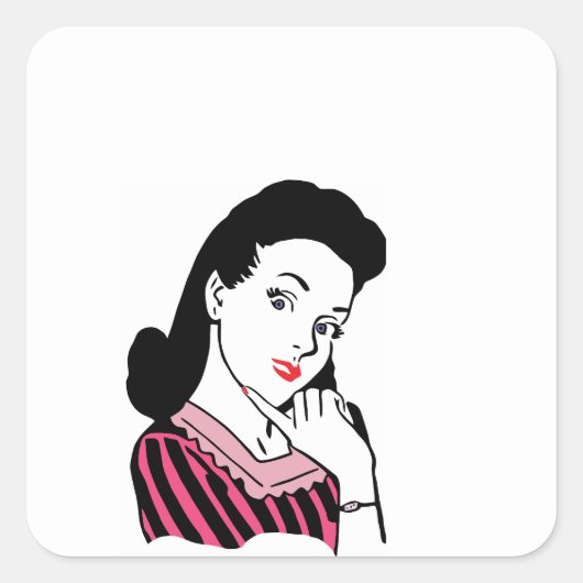 Stikers Vierkante Sticker (Voorkant)