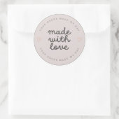 Stikersticker 7,6 cm ronde sticker (Tas)