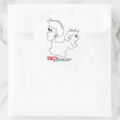 stikker ronde sticker (Tas)