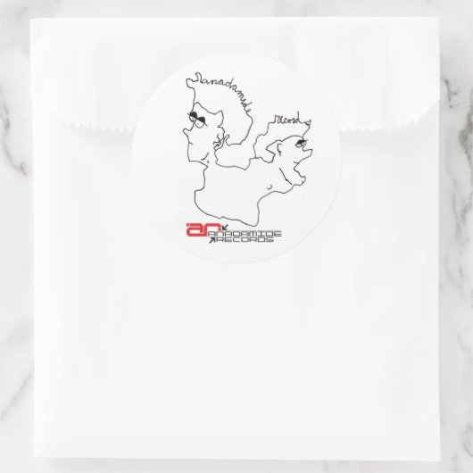 stikker ronde sticker (Tas)