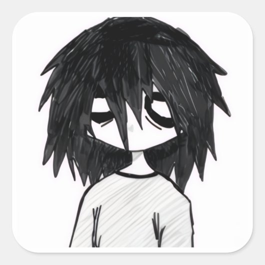 Stikker Vierkante Sticker (Voorkant)