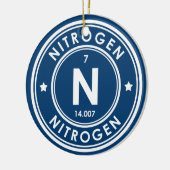 Stikstofelement Blauwe keramische versiering Keramisch Ornament (Links)