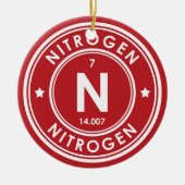 Stikstofelement Rode keramische decoratie (Voorkant)