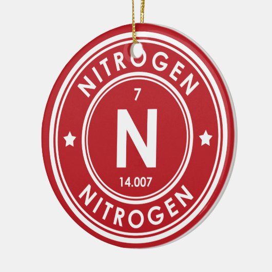 Stikstofelement Rode keramische decoratie (Links)