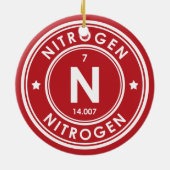 Stikstofelement Rode keramische decoratie (Achterkant)