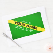 STIKSTOFVLAG. MARKEER APPARATUUR MET EEN PERSOONLI RECHTHOEKIGE STICKER (Envelop)